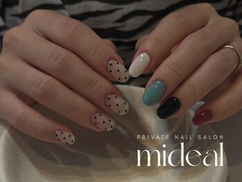 ミディール(mideal)/カラフルアシメデザイン