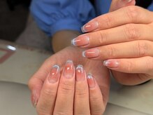 センシー ネイル スタジオ(Sensy Nail Studio)/マグネットグラデ+チークベース