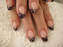 リリフリー(riri Free)/ラメラインアート　フレンチ