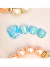 ネイルサロン アンリタ(nail salon AneRita)/人魚の鱗☆フットネイル