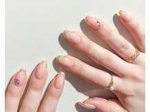 ネイル アヴァンス あべのルシアス店(Nail AVANCE.)/大理石×フレンチネイル　太田