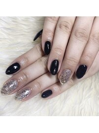 ワンカラー＋限定ラメ