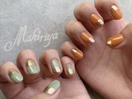 上品ミラーフレンチネイル