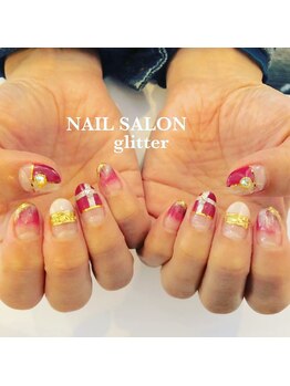 ネイルサロン グリッター(NAIL SALON glitter)/クリスマスネイル