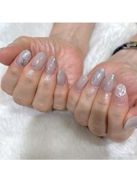 パラジェル大理石ネイル