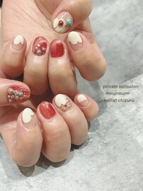 クリスマスネイル