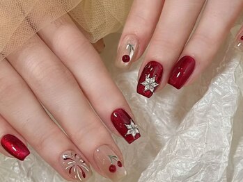 クリスマスデザインネイル