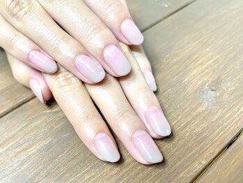 グラデにワンポイント♪