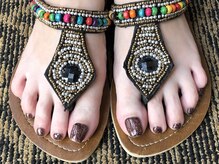 エムネイル(Ｍ)/キラキラフットネイル(^^)