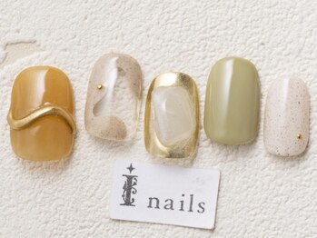 アイネイルズ 渋谷店(I nails)/春色ニュアンス