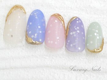 ラグジュアリーネイルズ オオミヤ(Luxury Nails Omiya)/カラフル*マットネイル