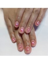 エムスタイル(Mstyle)/キラキラチークネイル