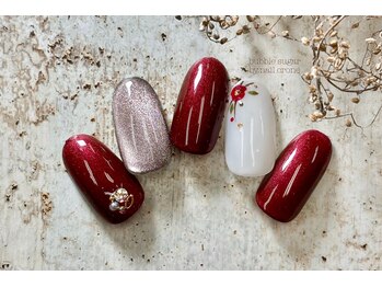 バブル シュガー バイ ネイルクローネ(bublle sugar by.nail crone)/マグネット＆お花ネイル