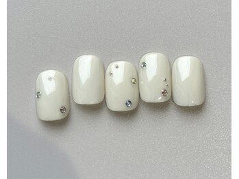 ガレリアエレガンテ KHビル店(GALLARIA Elegante)/シンプルカラーストーンアート