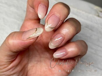 白グラ＆ミラーフレンチライン