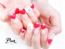 ネイルコレクション ピンク(Nail Collection Pink)/3Dぷっくりハート＆リボン