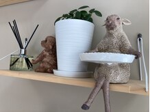 こだわりの小物たち♪リラックスできる空間です