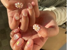 シェリーラメール 渋谷(cherielamer)/ぷっくりフラワーネイル