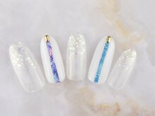 ネイルプラザ 河原町OPA店(NAIL PLAZA)/オーロラホログラムネイル