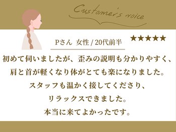 北千住西口接骨院/お客様からの口コミ紹介4