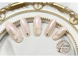 シンプル桜ネイル