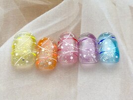 7月ネイルデザイン★華やか