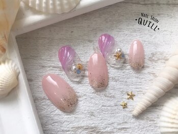 ネイルサロン クイル(QUILL)/7月☆シアー☆リゾート【3】