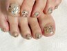 【Foot】ワンカラー／ラメ (2色までOK) ¥7,700 