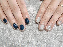 navy×silver.