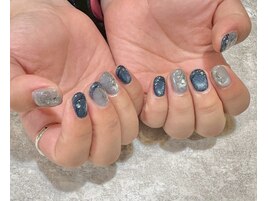 マグネット/ネイビーネイル/紺