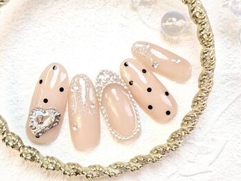 ドルチェネイル(Dolce.Nail)/【ワンホンコース】ドットネイル