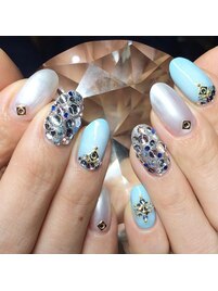 ミラー　チーク　デコ