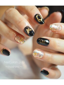 ジュジュ(Juju)/黒とラメのワンカラー