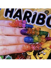 クロスネイル 渋谷店(CROSS nail)/お菓子みたいなクマちゃんネイル