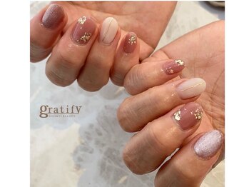 グラティフィー なかもず店(gratify)/クリスタルシュガーネイル