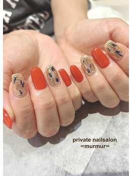 プライベート ネイルサロン マーマ(murmur)/囲みミラーネイル