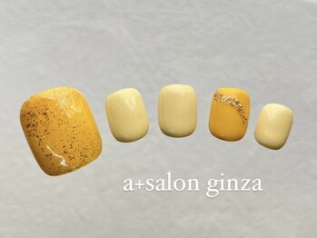 エープラスサロン ギンザ(a+salon ginza)/フット/イエローネイル
