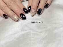 ホワイトネイル(WHITE NAIL)/持ち込み/ドット/パラジェル