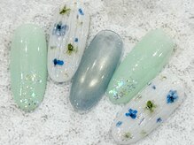 チェリーズネイル(Cherrys Nail)/マグネット 春 押し花ネイル