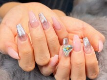 ラッキーネイル(Lucky Nail)/長さだしのワンカラーネイル