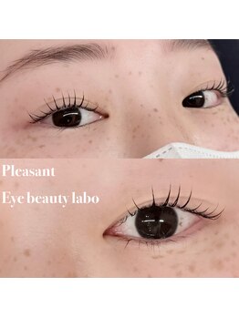 プレザント(PLEASANT)の写真/《瞳に光が入るパッチリお目元へ♪》どんなお悩みも丁寧なカウンセリングと似合わせ施術で理想を実現!