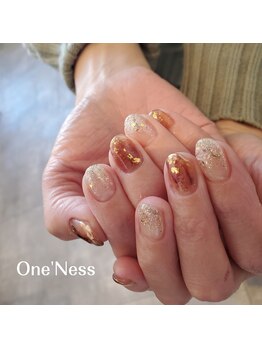 ブラウンニュアンスネイル