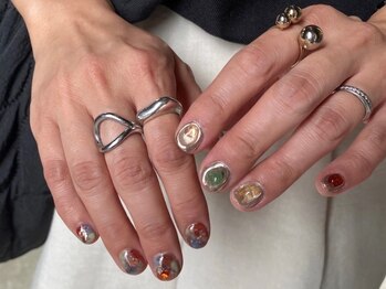 ネイルクチュール アンナ(NAILCOUTURE anna)の写真/【当店人気のquick nuance】短時間で綺麗な仕上がりに大満足！オシャレで可愛いニュアンスネイルをご提供☆