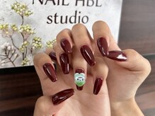 イズモン ネイルスタジオ(izmon nail studio)/長さ出し10本＋ワンカラー 