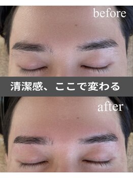 ハマザキ 東店(HAMAZAKI)/清潔感は眉毛で変わる