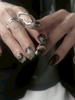 ステイシーネイル(stay she Nail)の写真/【新規★オーダーメイド￥8980】トレンドデザインでイマっぽいこなれ感を♪資格所持ネイリストの最旬アート!