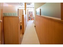 こおりやま整体院/落ち着いた半個室ブースです