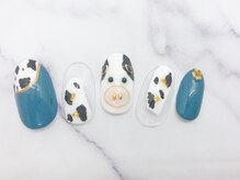 ネイルブレイク リリア(Nail Break lilia)/【初回オフ無料】ウシ柄ネイル