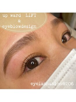 @206 バイ ヘアメイクチョコ(@206 by hair make choco)/up ward LIFT&eyeblow design