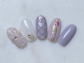 アンドローブ 銀座店(&robe)/プリンセス風ネイル